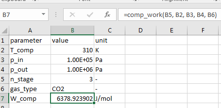 test excel vba coolprop